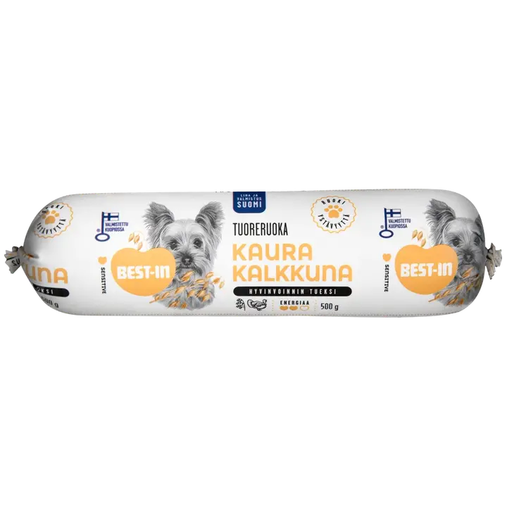 Best-In Kaura-Kalkkuna Koiran Tuoreruoka 500g