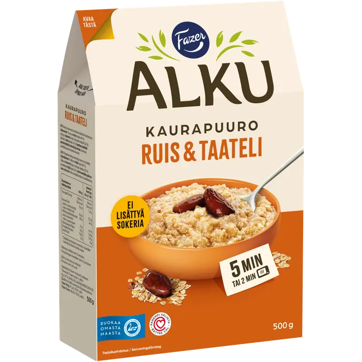Fazer Alku rukki-datli-kaerapuder 500 g