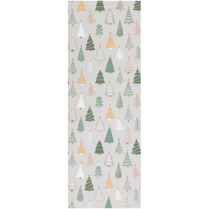 House kaitaliina Christmas trees 33x120 cm beige