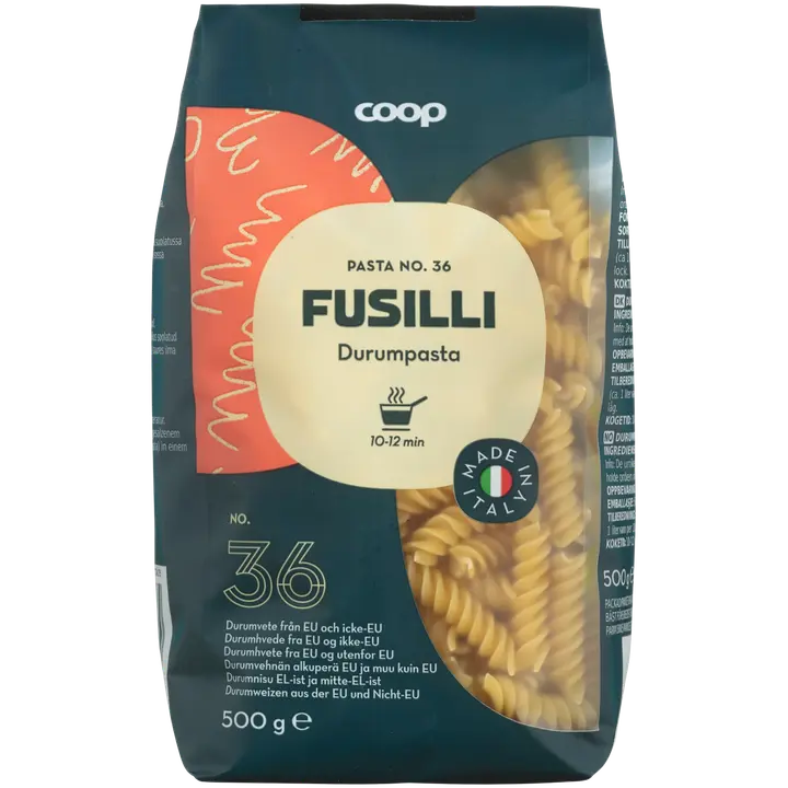 Coop Fusilli pasta 500 g
