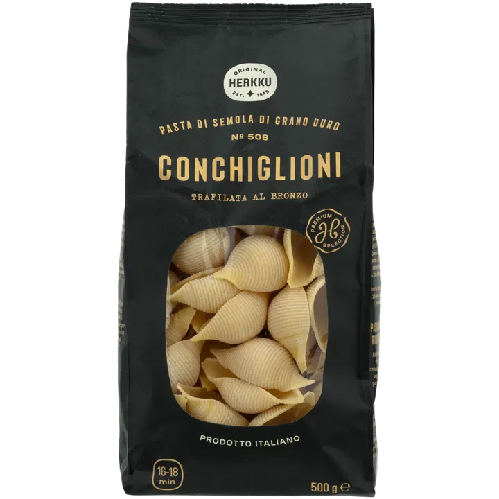 Herkku Conchiglioni durum pasta 500g