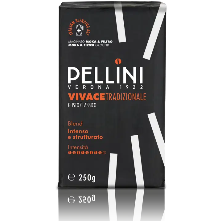 Pellini Vivace Tradizionale Gusto Classico 250g jauhettu mokkakahvi