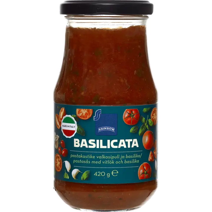 Rainbow 420g valkosipuli-basilika pastakastike