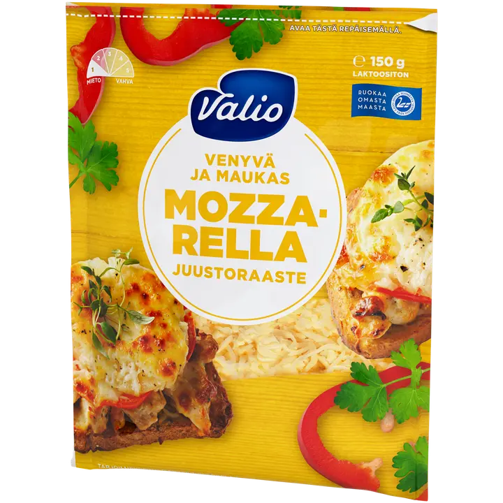 Valio mozzarella e150 g raaste