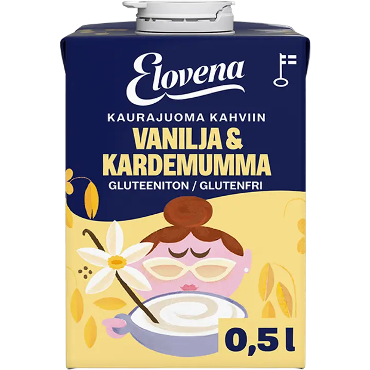 Elovena 0,5l vanilja & kardemumma kaurajuoma kahviin