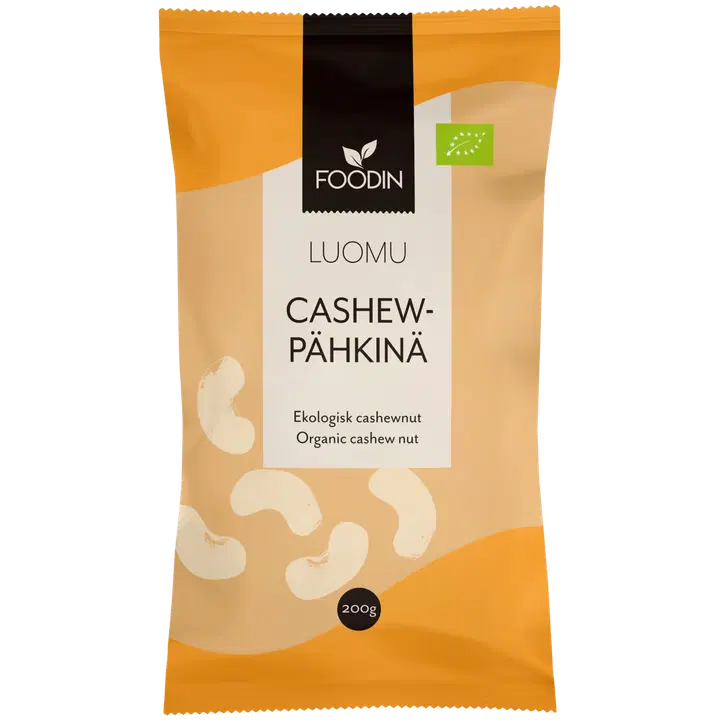 Foodin cashewpähkinä luomu 200g