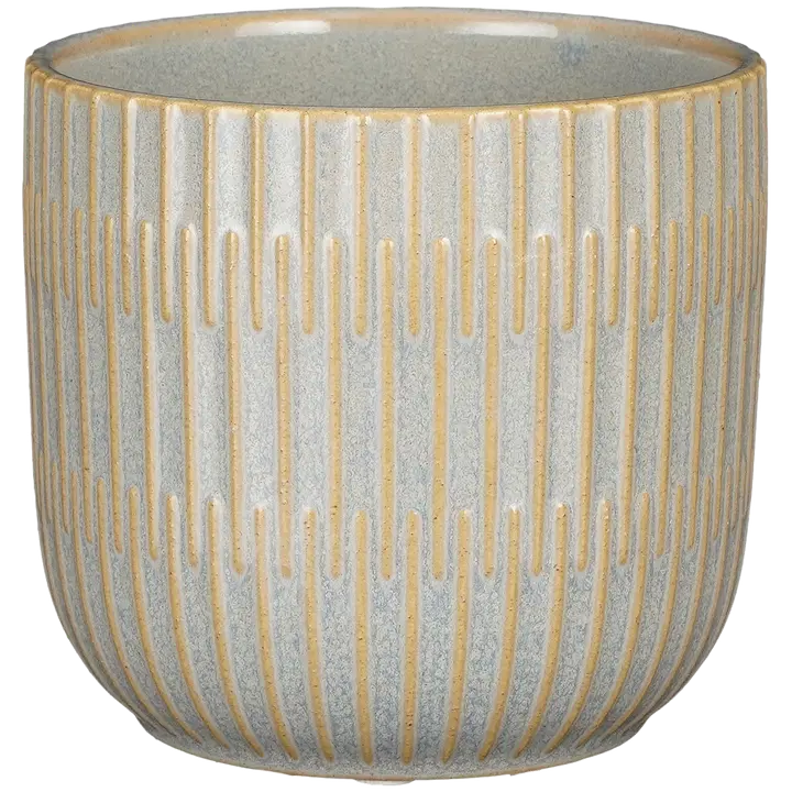 Mica decorations lasitettu ruukku Sara ø 12,5 cm harmaa