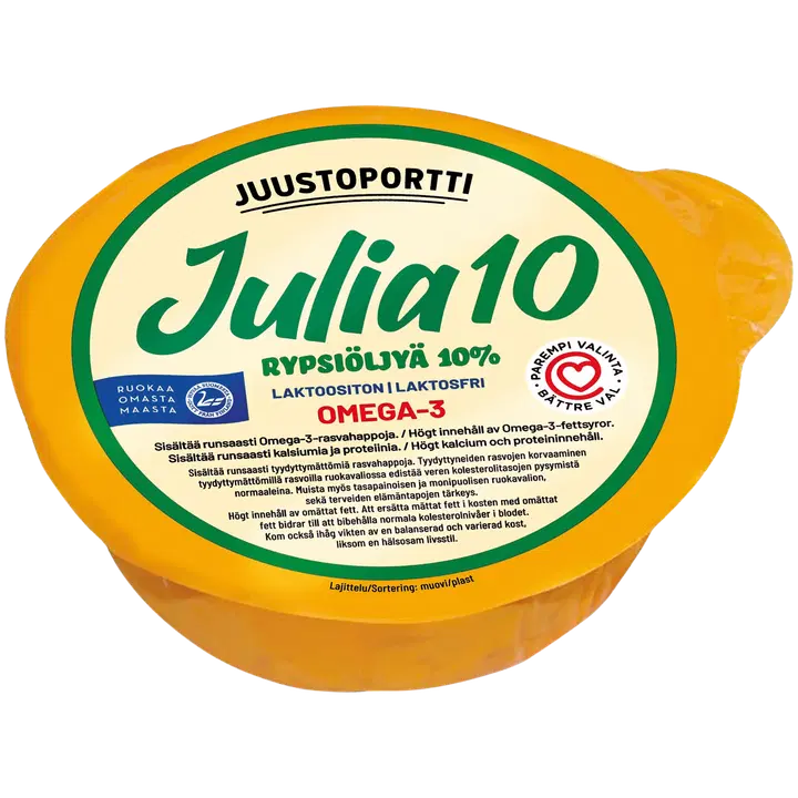 Juustoportti Julia 10 % rypsiöljyvalmiste 440 g laktoositon