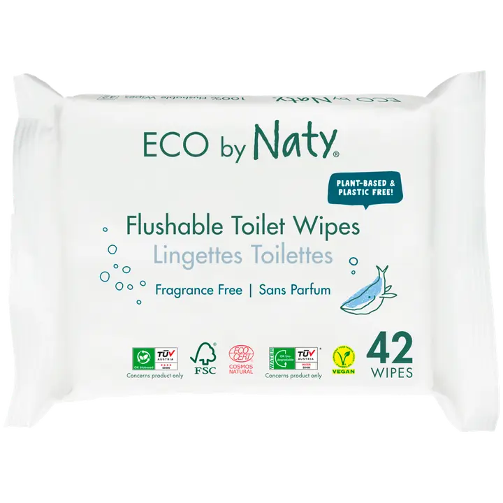 Naty Flushable puhdistuspyyhe 42kpl