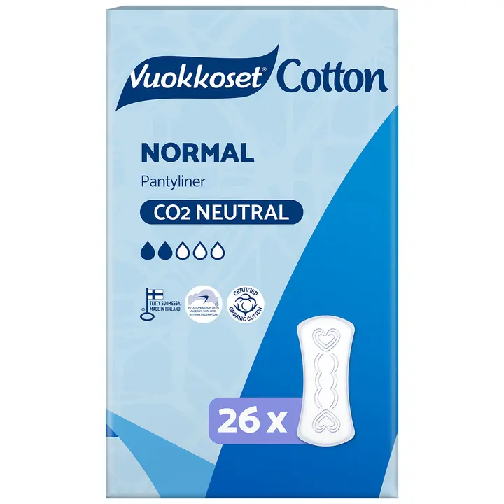 Vuokkoset Cotton Normal pikkuhousunsuoja 26 kpl