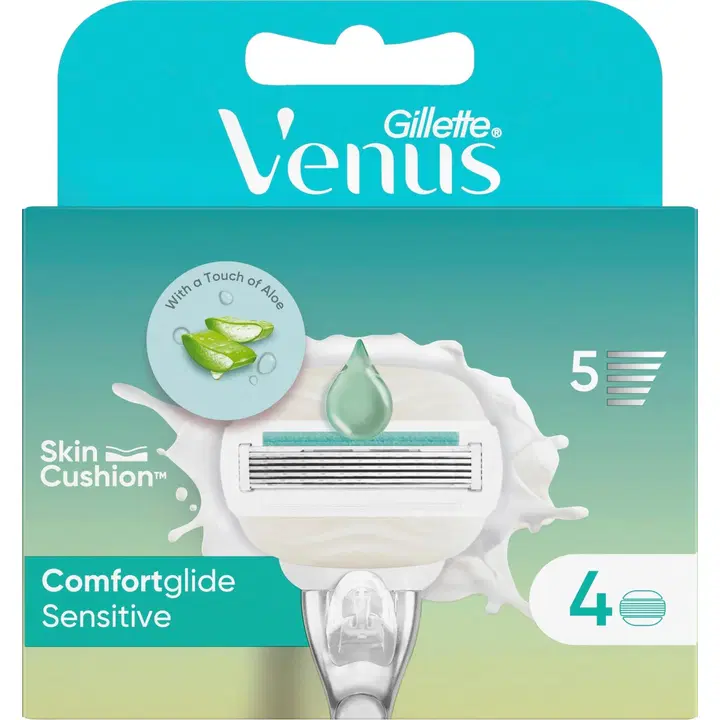 Gillette Venus Comfortglide Sensitive with Aloe 4kpl terä