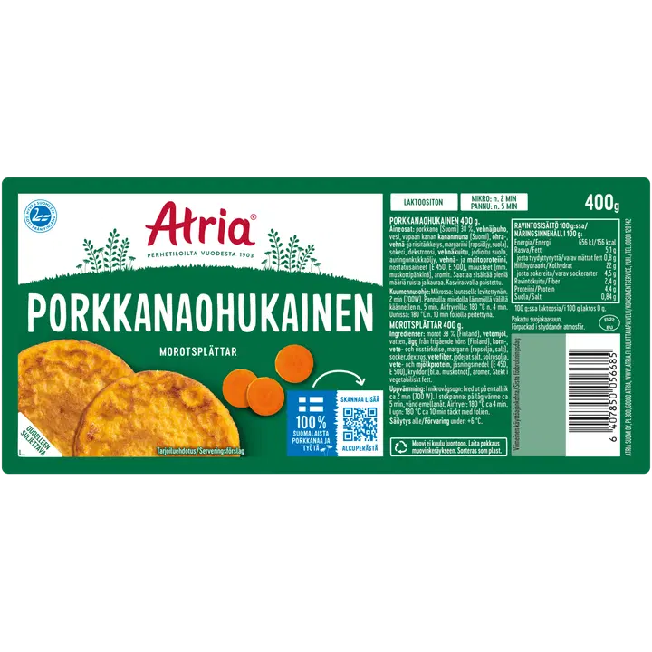 Atria Porkkanaohukainen 400g