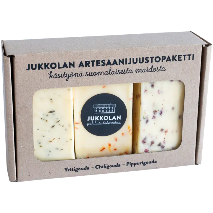 Jukkolan artesaanijuustopaketti 450 g