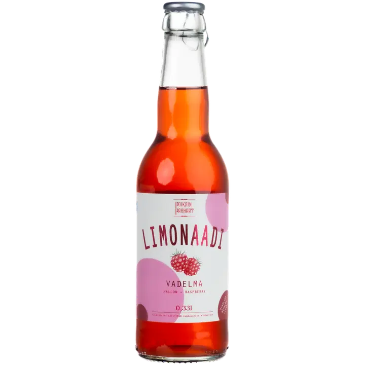 Poikain Parhaat Vadelmalimonaadi 0,33l