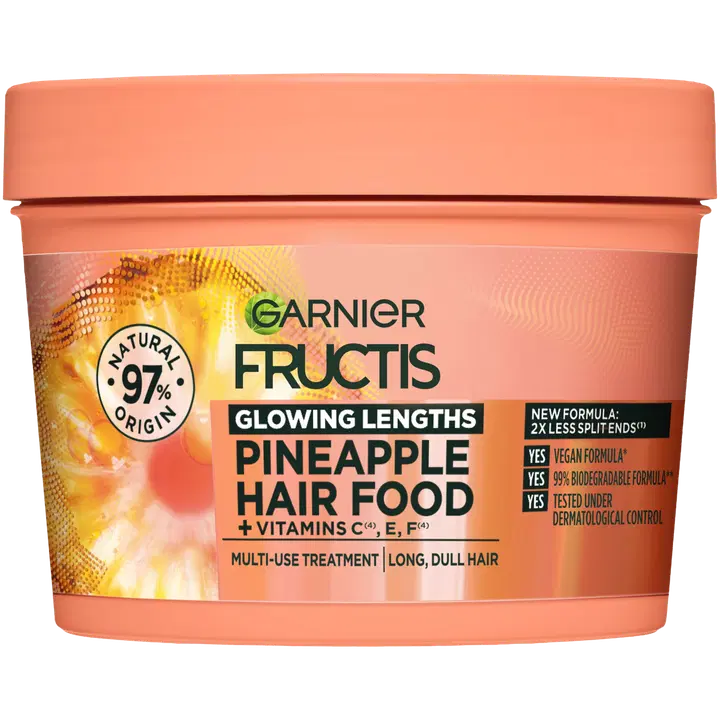 Garnier Fructis Hair Food Pineapple Hiusnaamio elottomille hiuksille 400 ml