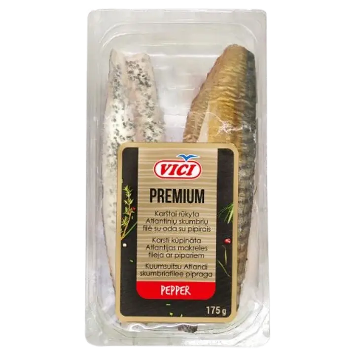 Vici Kuumsuitsu Skumbriafilee Pipraga 175G