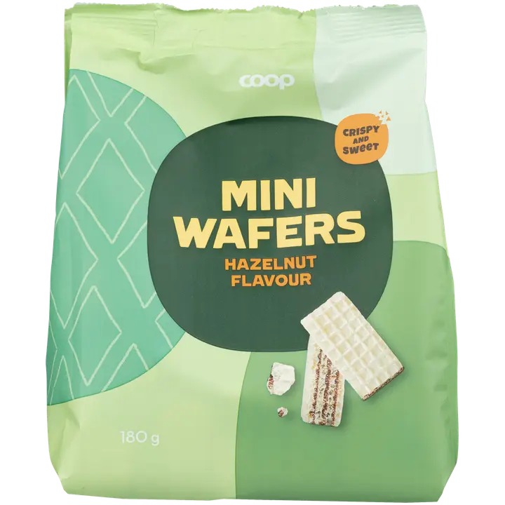 Coop vohvelit hasselpähkinä 180 g