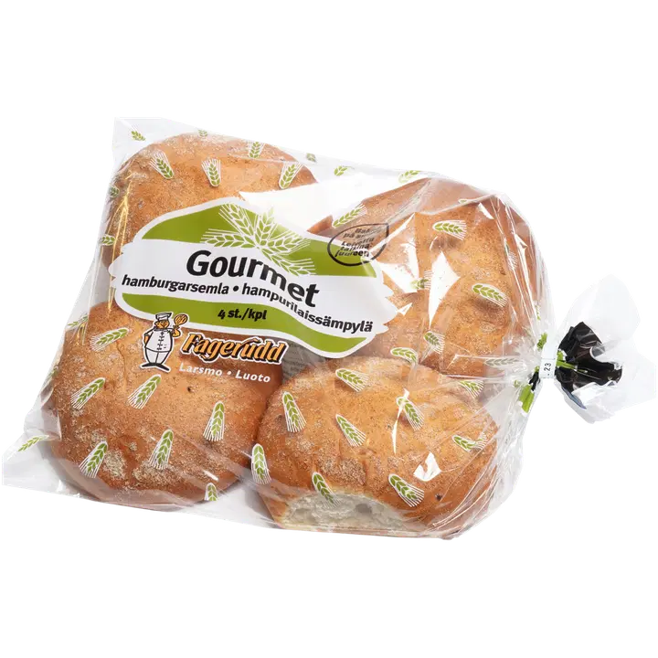 Bageri Fagerudd Leipomo Gourmet hampurilaissämpylä 390 g