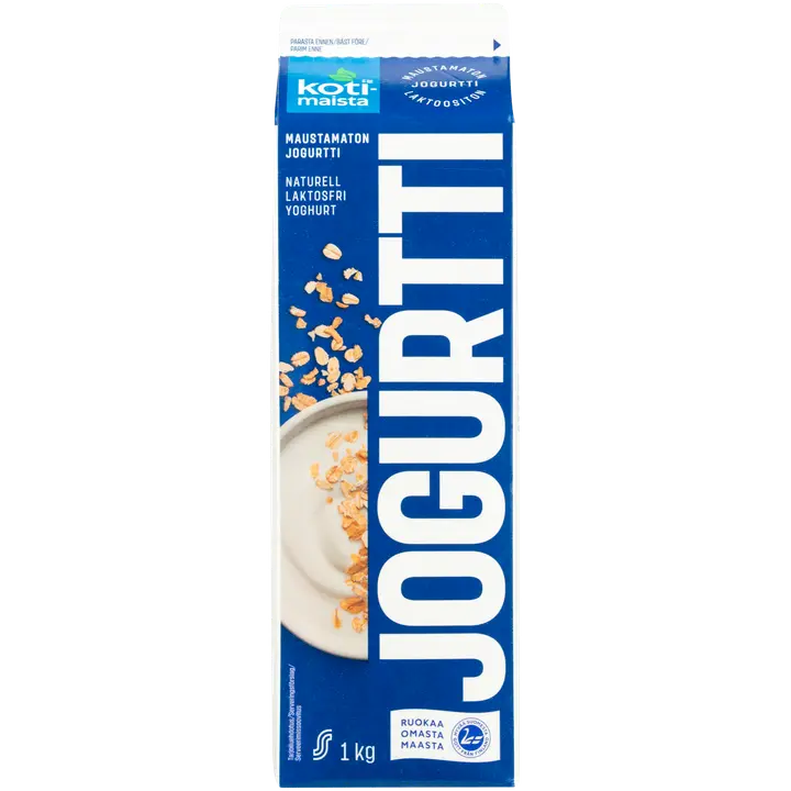 Kotimaista 1 kg Maustamaton jogurtti laktoositon