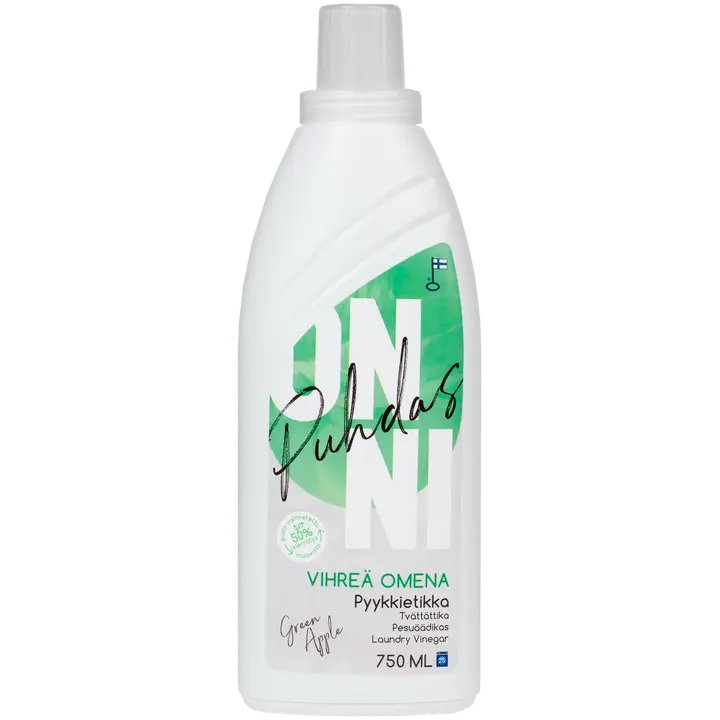Puhdas ONNI Pyykkietikka Vihreä Omena 750 ML
