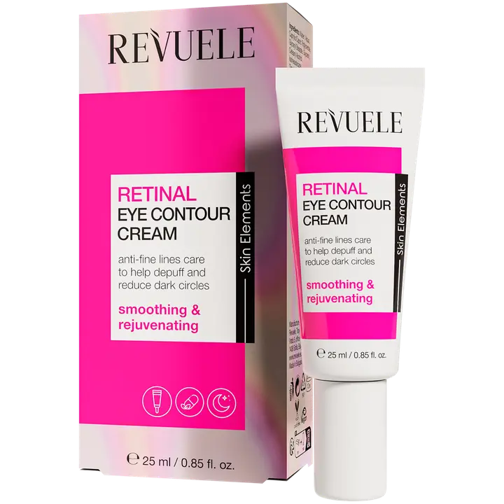 Revuele Retinol silmänympärysvoide joka auttaa tummiin silmänalusiin ja kirkastaa ihoa.