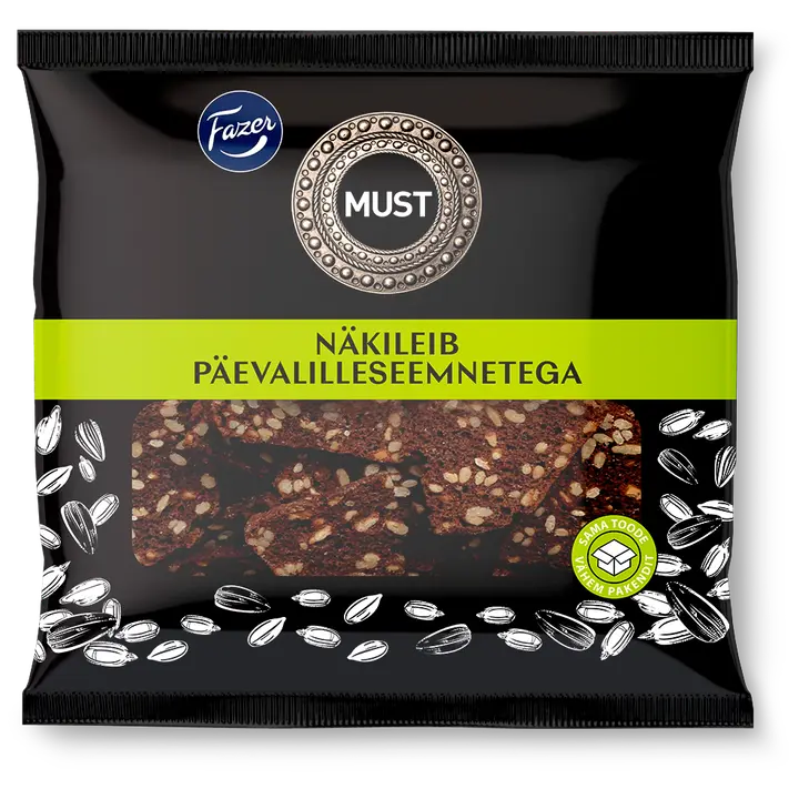 Fazer must näkileib päevalilleseemnetega 150 g