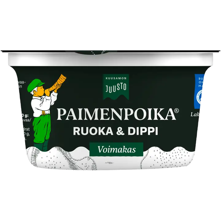 Kuusamon Juusto Paimenpoika Ruoka & Dippi sulatejuusto voimakas 200 g