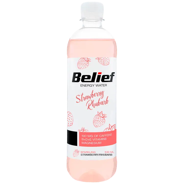 BELIEF gaseeritud Maasika-raberberi maitseline madala kalorsusega jook 530ml PET+pant B