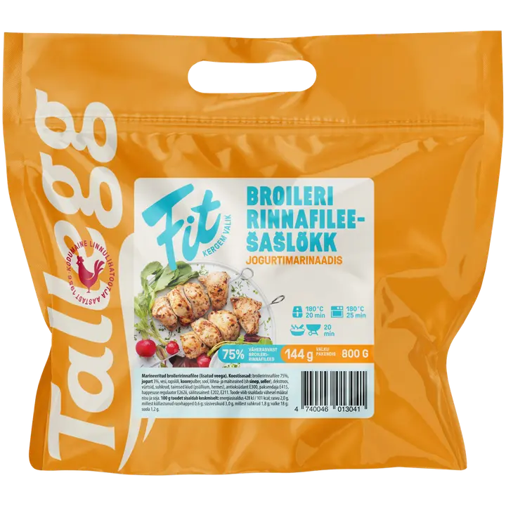 Tallegg Fit! Br. Šašlõkk Jogurtimarinaadis 800 G
