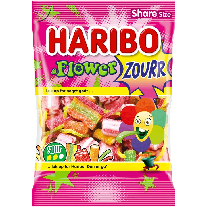 HARIBO Flowerzourr 250g Kirpeä karkkipussi
