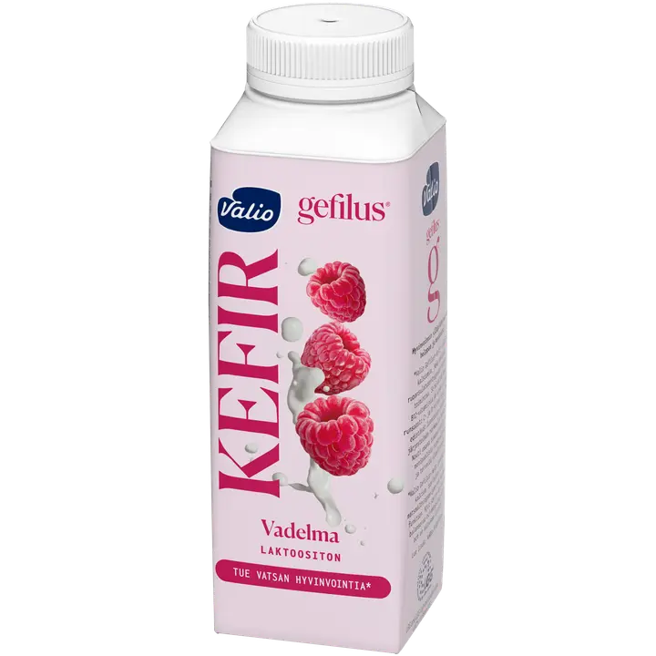 Valio Gefilus® Kefir 2,5 dl vadelma laktoositon