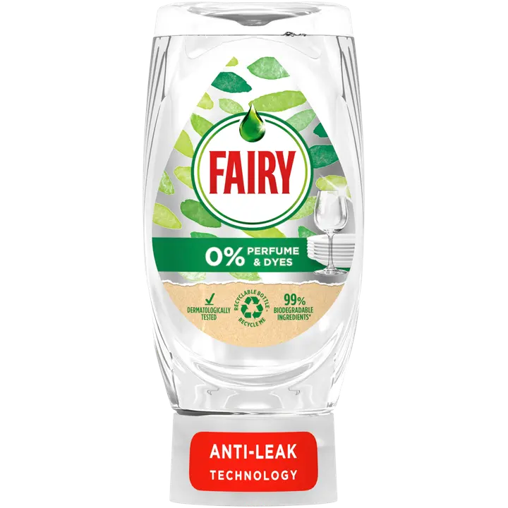Fairy 0% tuoksuja & väriaineita 450ml astianpesuaine