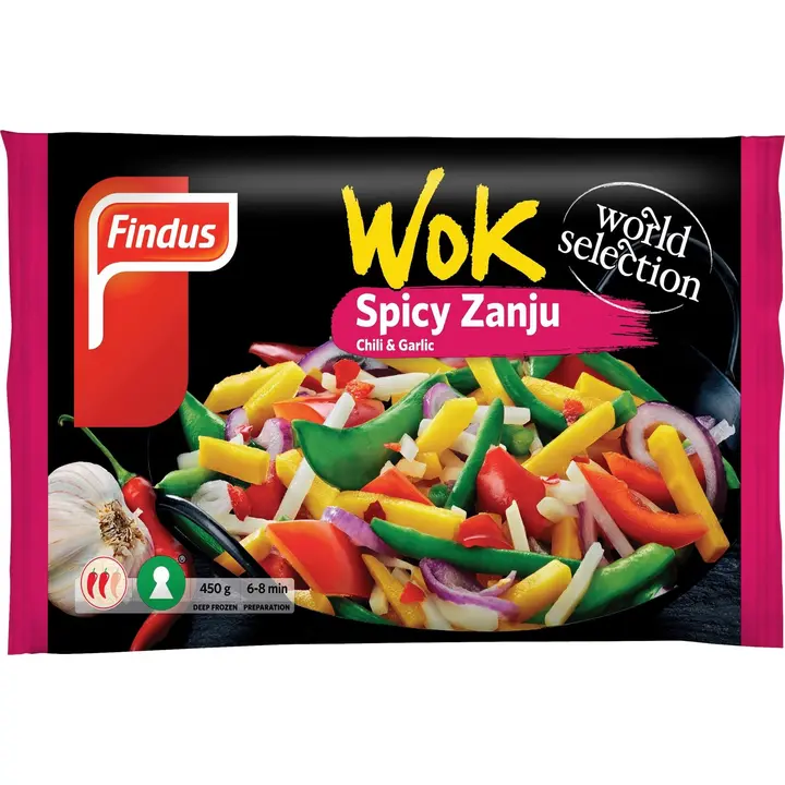 Findus Wok Spicy Zanju 450g, pakaste