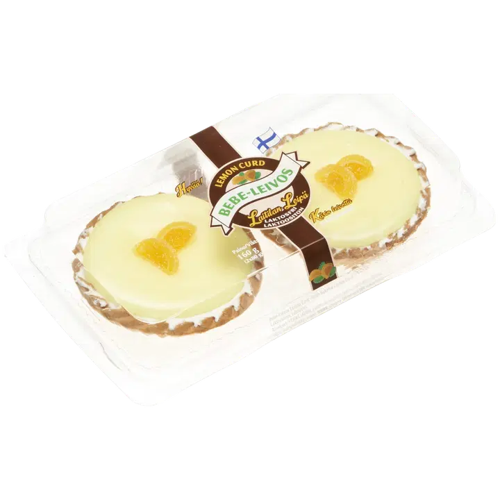 Laitilan Leipä Bebe-leivos Lemon Curd  2 x 80 g Laktoositon