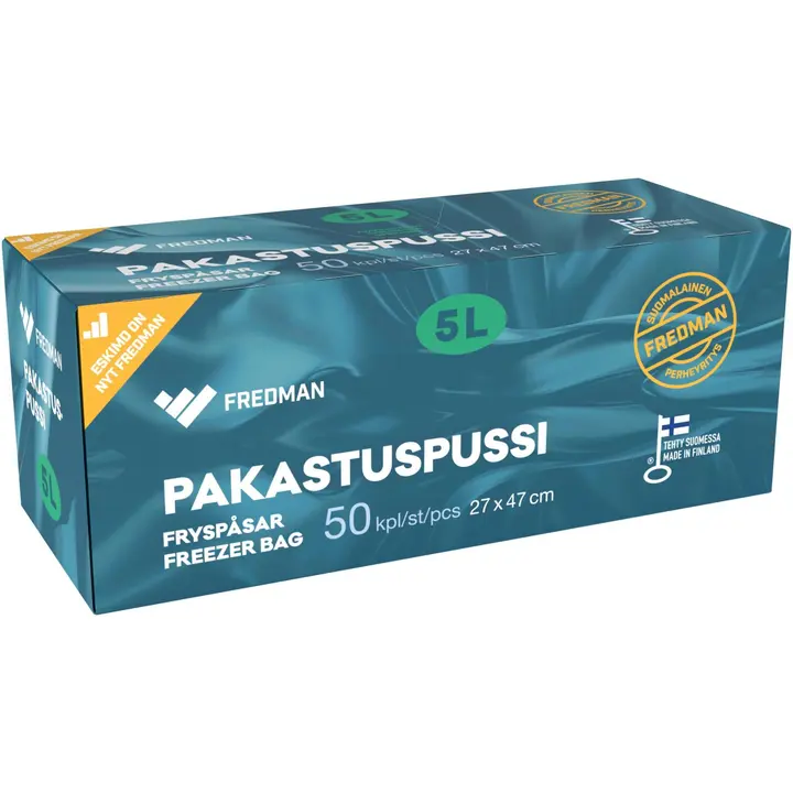 Fredman pakastuspussi 5l 50kpl