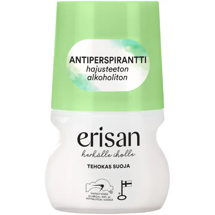 Erisan Hajusteeton Antiperspirantti roll-on 50 ml