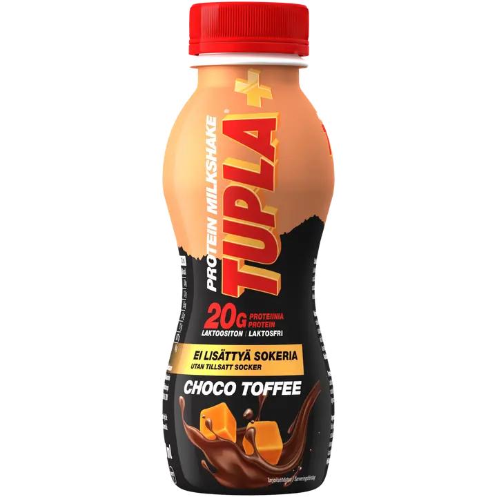 TUPLA+ laktoositon choco toffee protein milkshake 280ml