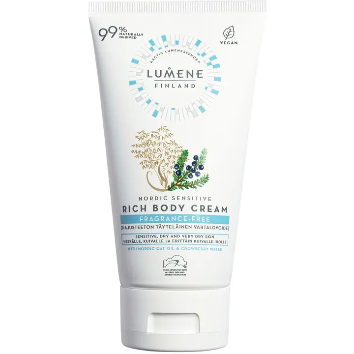 Lumene Nordic Sensitive Hajusteeton täyteläinen vartalovoide 150 ml