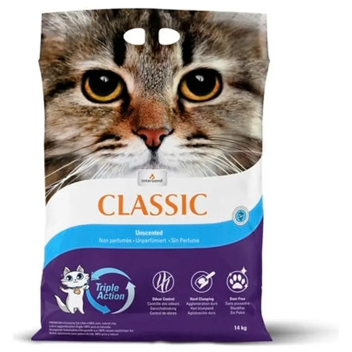 Extreme Classic paakkuuntuva kissanhiekka hajustamaton 14 kg