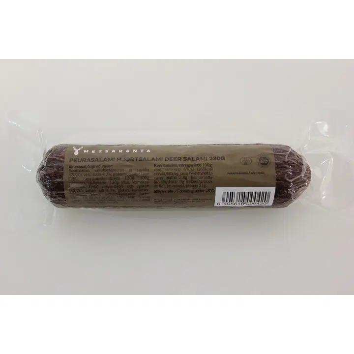 Metsäranta Peurasalami 230g, peuraa 80%, porsasta 20%