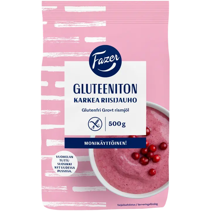 Fazer Gluteeniton Karkea riisijauho 500 g