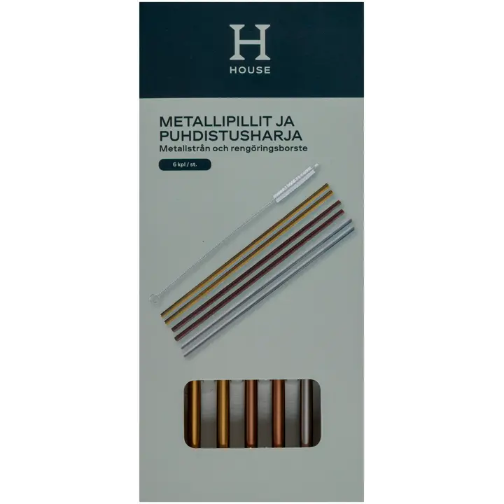 House metallipillit 6 kpl ja puhdistusharja