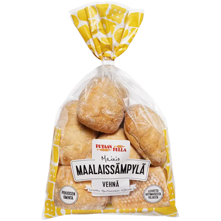 PutaanPulla Mainio Maalaissämpylä 6 kpl/290g vehnäsämpylä