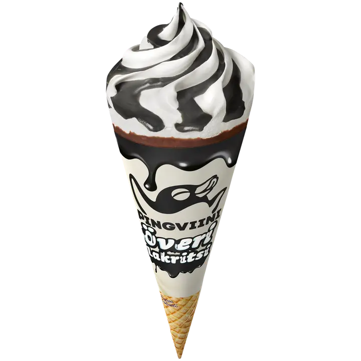 Pingviini Överi Lakritsi jäätelötuutti 103g/165ml