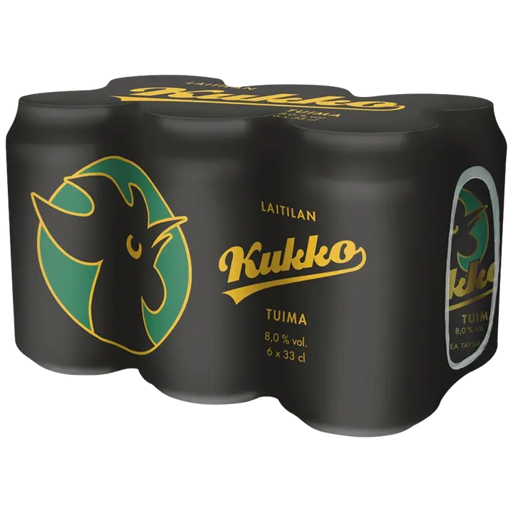 6 x Laitilan Kukko Tuima 8,0 til-% 0,33L olut