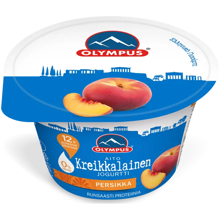 Olympuse Kreeka jogurt virsikuga, rasvatu, 150 g