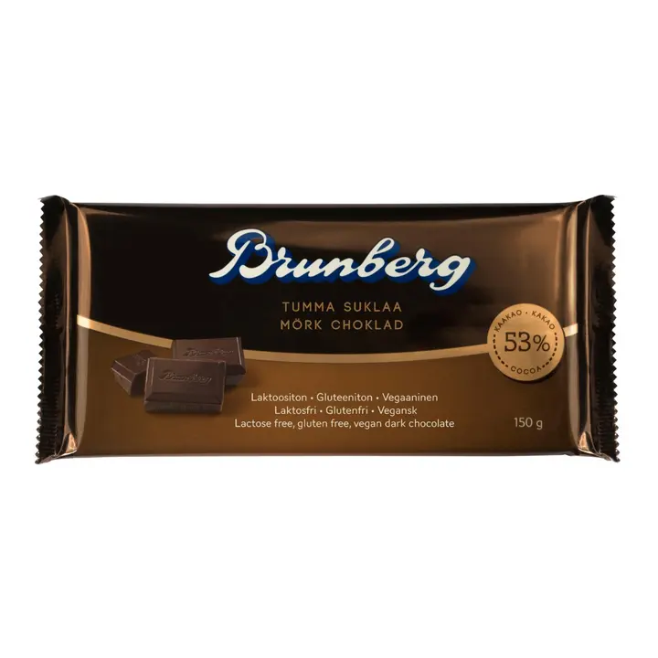 Brunberg Tumma suklaa laktoositon 150g