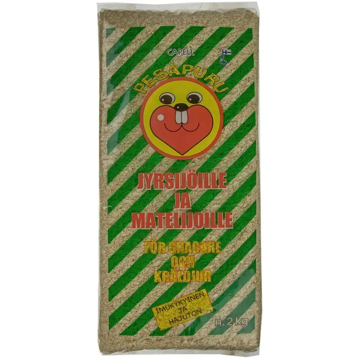 Pesäpuru Capell 2kg jyrsijänpuru pussi