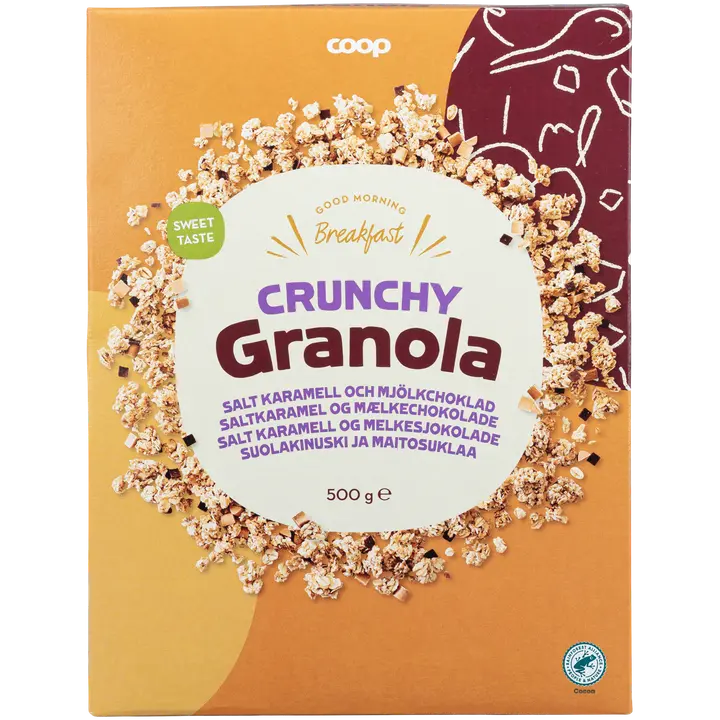 Coop Granola Salted Caramel 500g