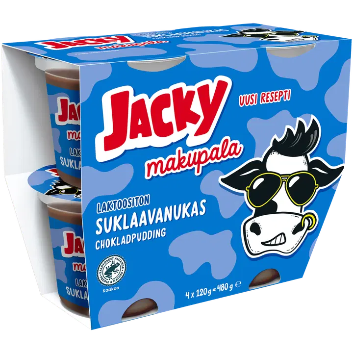 Jacky Makupala laktoositon suklaavanukas 4x120g